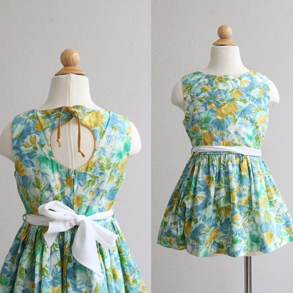 1960s Alice Aiken Summer Dress /// Size 5t to 6